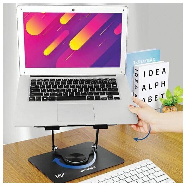 Rotating Desk Holder for Laptop up to 16" AWEI (X46) black 6954284004305
