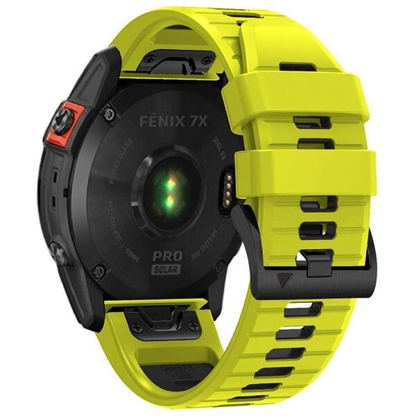 Strap for GARMIN FENIX 3 / 5X / 3HR / 5X PLUS / 6X / 6X PRO / 7X Tech-Protect IconBand lime-black 9319456605129