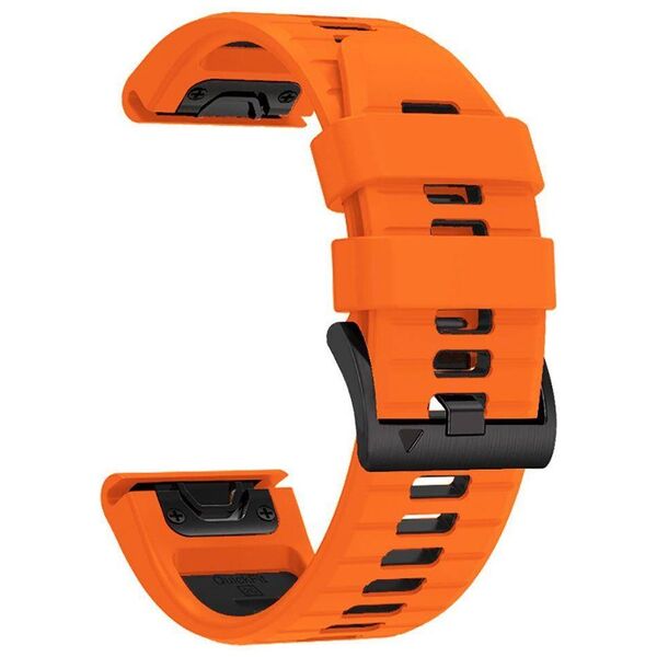 Strap for GARMIN FENIX 3 / 5X / 3HR / 5X PLUS / 6X / 6X PRO / 7X Tech-Protect IconBand orange-black 9319456605136