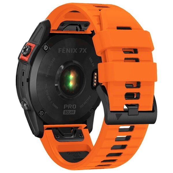 Strap for GARMIN FENIX 3 / 5X / 3HR / 5X PLUS / 6X / 6X PRO / 7X Tech-Protect IconBand orange-black 9319456605136