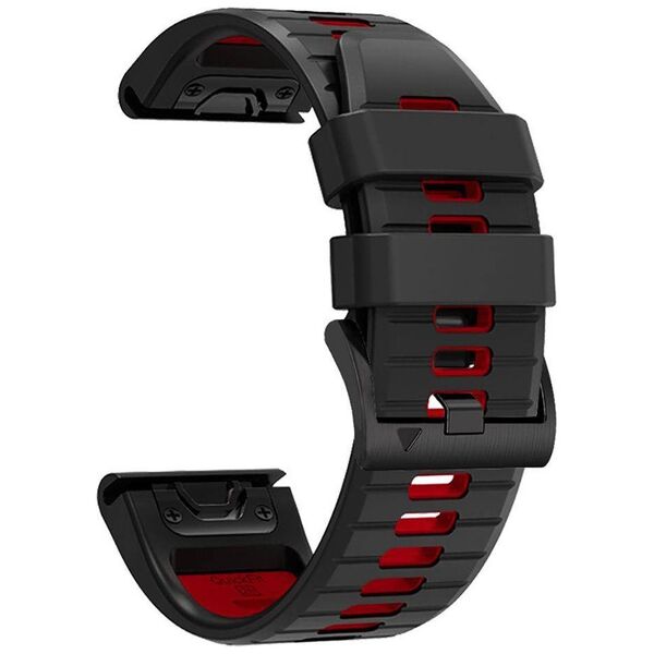 Strap for GARMIN FENIX 3 / 5X / 3HR / 5X PLUS / 6X / 6X PRO / 7X Tech-Protect IconBand black and red 9319456605082