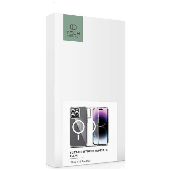 Case APPLE IPHONE 15 PRO Tech-Protect FlexAir Hybrid MagSafe transparent 9490713936610