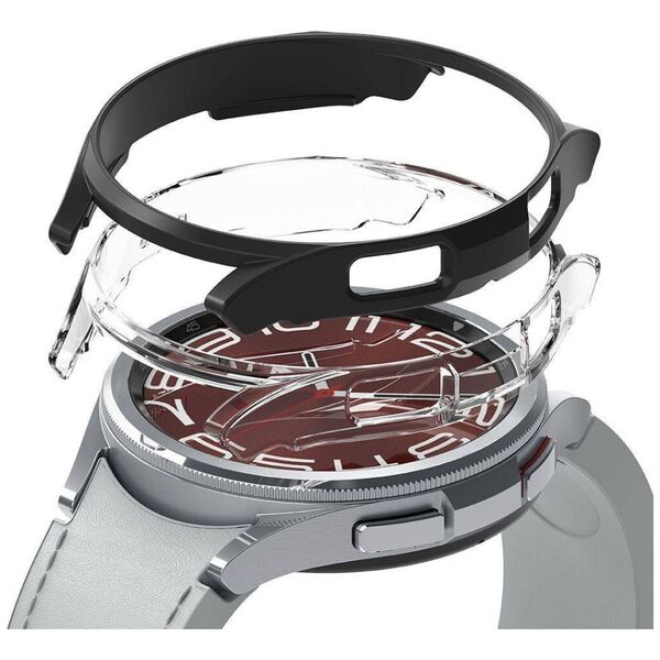 Case SAMSUNG GALAXY WATCH 6 CLASSIC (43MM) Ringke Slim 2-pack black transparent 8809919306294