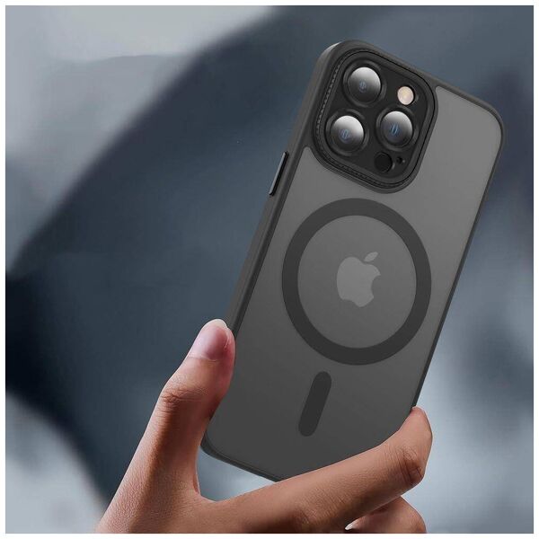 Case APPLE IPHONE 15 PRO Tech-Protect Magmat Cam+ MagSafe Matte black 9319456604412