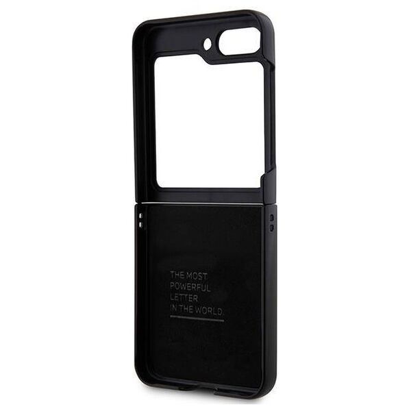Original Case SAMSUNG GALAXY Z FLIP 5 BMW Leather Carbon (BMHCZF522NBCK) black 3666339174071