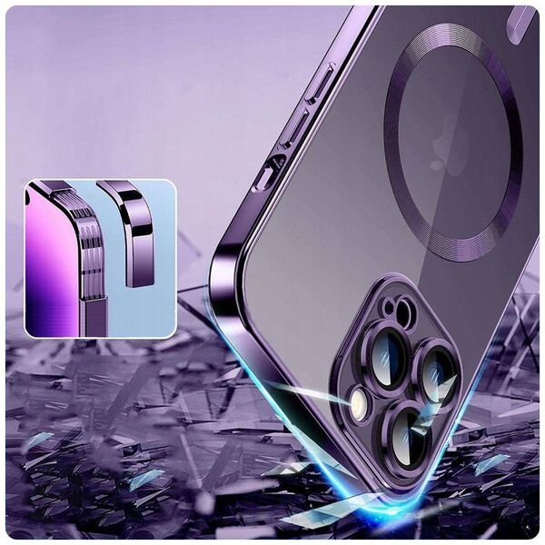 Case APPLE IPHONE 15 Tech-Protect MagShine light blue 9319456606652