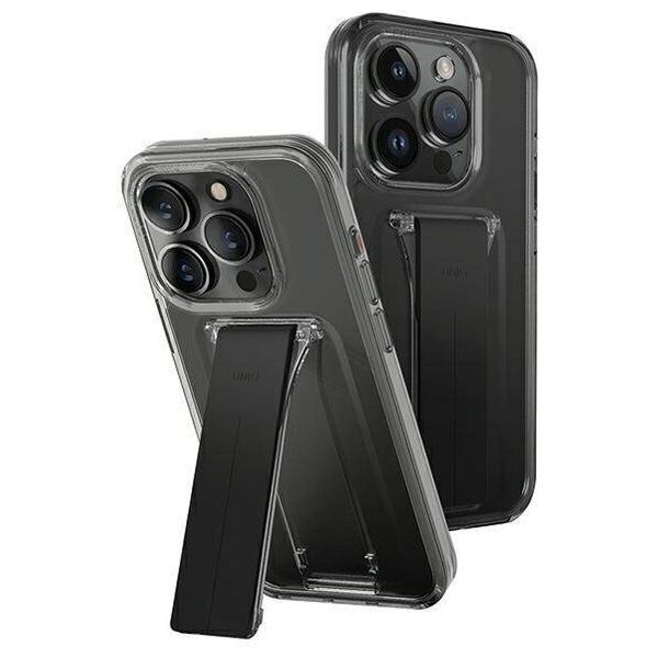 Case APPLE IPHONE 15 PRO UNIQ Heldro Mount with Stand gray 8886463685549