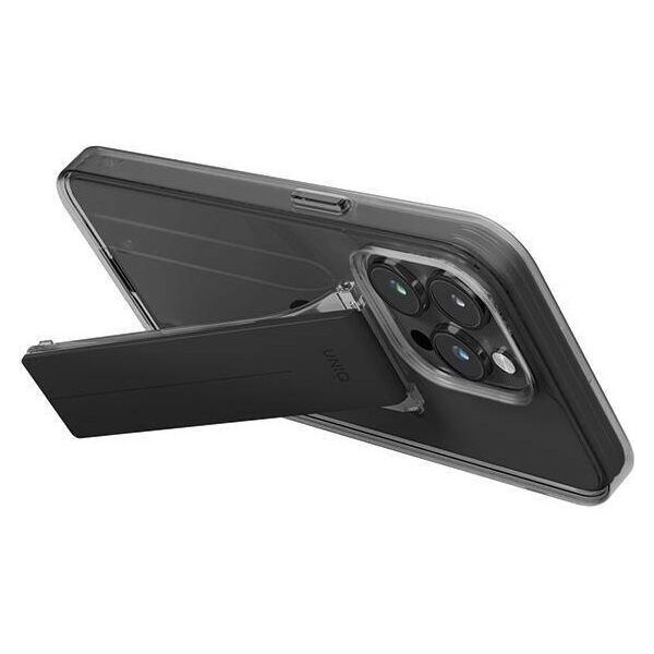 Case APPLE IPHONE 15 PRO UNIQ Heldro Mount with Stand gray 8886463685549