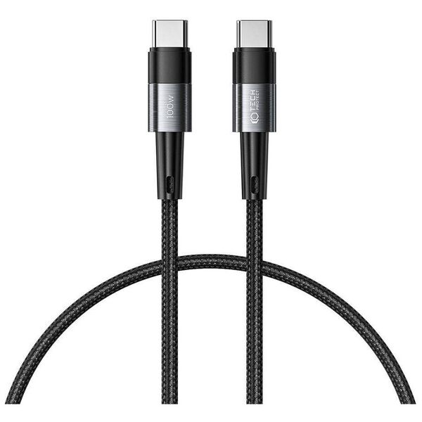 Cable 5A PD100W 0,25m USB-C - USB-C Tech-Protect Ultraboost grey 9319456606065