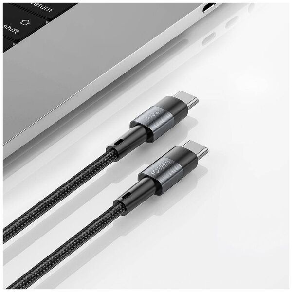 Cable 5A PD100W 0,25m USB-C - USB-C Tech-Protect Ultraboost grey 9319456606065