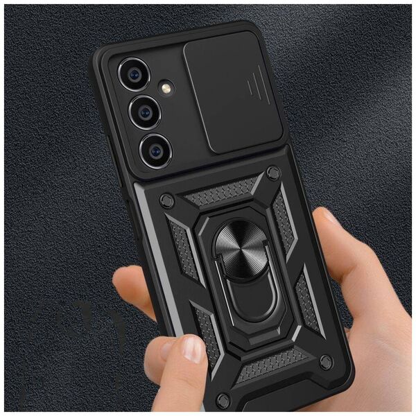 Case SAMSUNG GALAXY S23 FE Tech-Protect Camshield Pro black 9319456607048