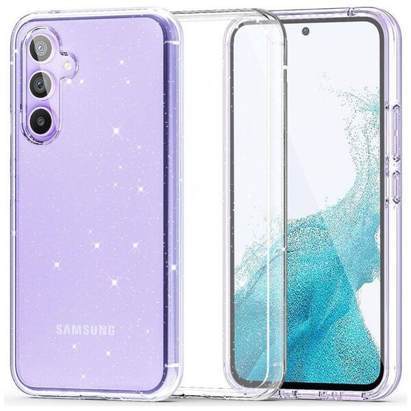 Case SAMSUNG GALAXY S23 Tech-Protect Flexair Hybrid Glitter transparent 9319456607031