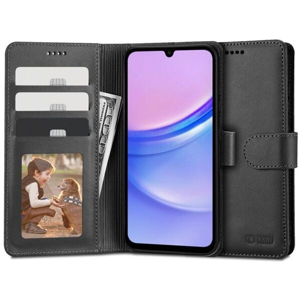 Case GALAXY A15 4G / 5G Tech-Protect Wallet black 5906203690121