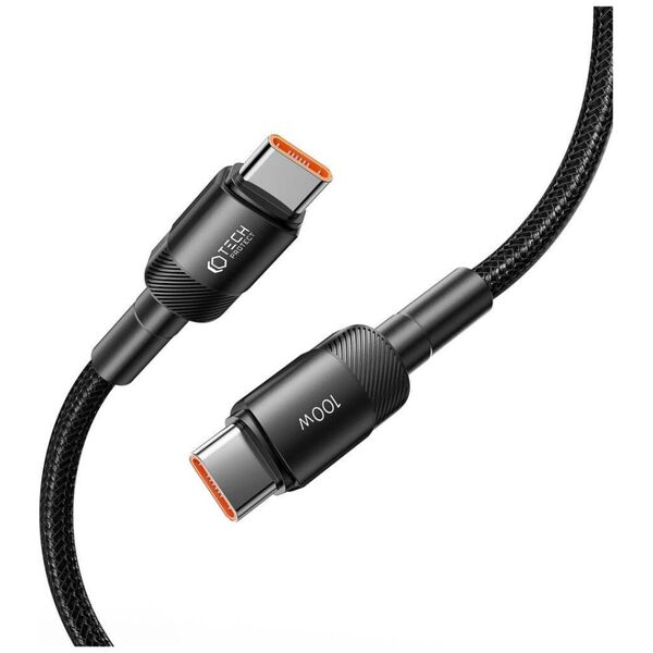 Cable USB Type - USB Type C PD100W / 5A 1m Tech-Protect UltraBoost EVO black 5906203690602