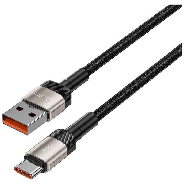 Cable USB - USB Type C 100W / 5A 1m Tech-Protect UltraBoost EVO titanium 5906203690749