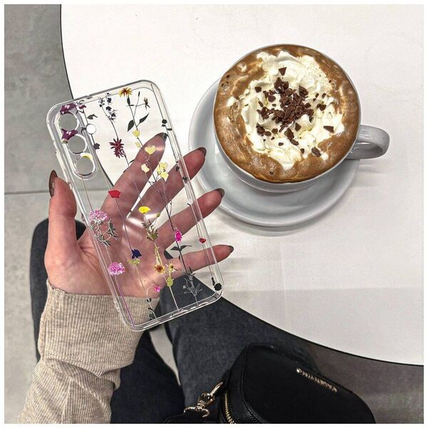 Case SAMSUNG GALAXY A35 5G Tech-Protect FlexAir+ Garden Floral transparent 5906203692026
