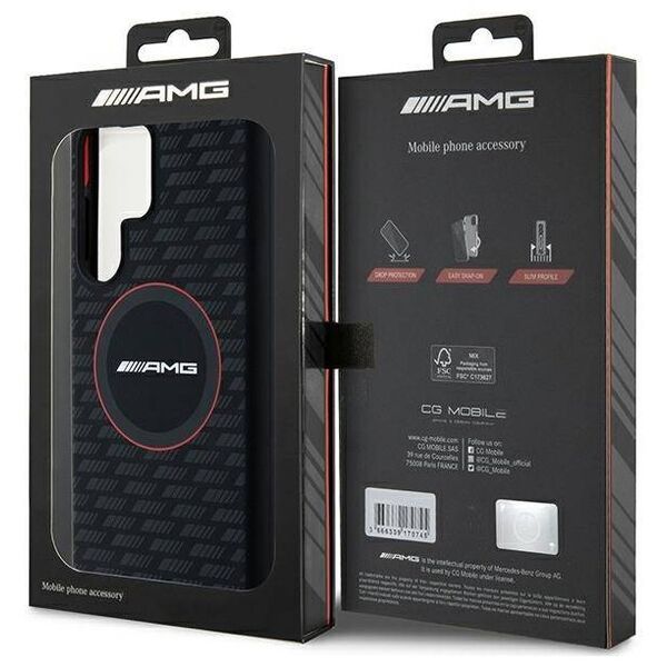 Original Case SAMSUNG GALAXY S24 ULTRA AMG Hardcase Silicone Carbon Pattern (AMHMS24L23SMRK) black 3666339241742