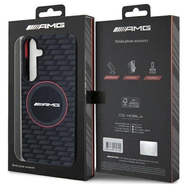 Original Case SAMSUNG GALAXY S24+ AMG Hardcase Silicone Carbon Pattern MagSafe (AMHMS24M23SMRK) black 3666339241735