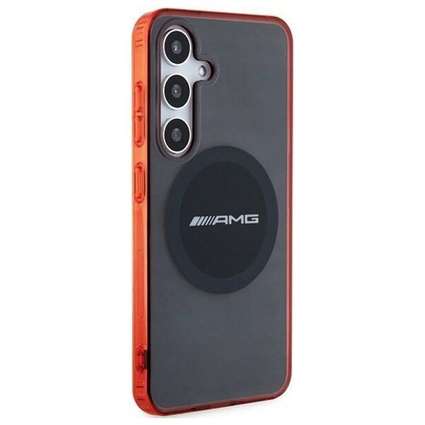 Original Case SAMSUNG GALAXY S24 AMG Hardcase Transparent Bicolor MagSafe (AMHMS24S23HBCK) black 3666339246716