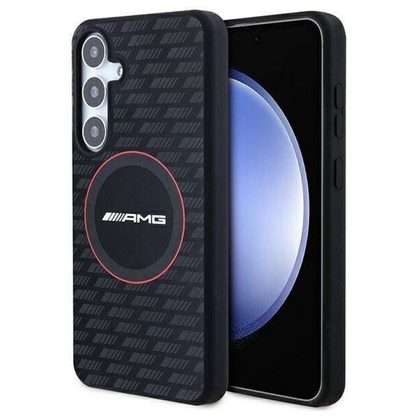 Original Case SAMSUNG GALAXY S24 AMG Hardcase Silicone Carbon Pattern MagSafe (AMHMS24S23SMRK) black 3666339241728
