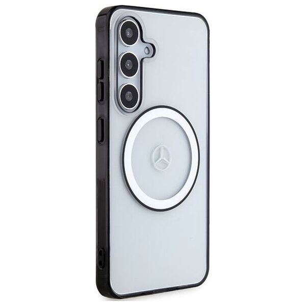 Original Case SAMSUNG GALAXY S24 Mercedes Hardcase Printed Logo MagSafe (MEHMS24S23HUOKC) transparent 3666339242800