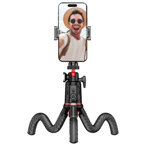 Selfie Stick Tripod Flexible Bluetooth Tech-Protect L07S black 5906203691258