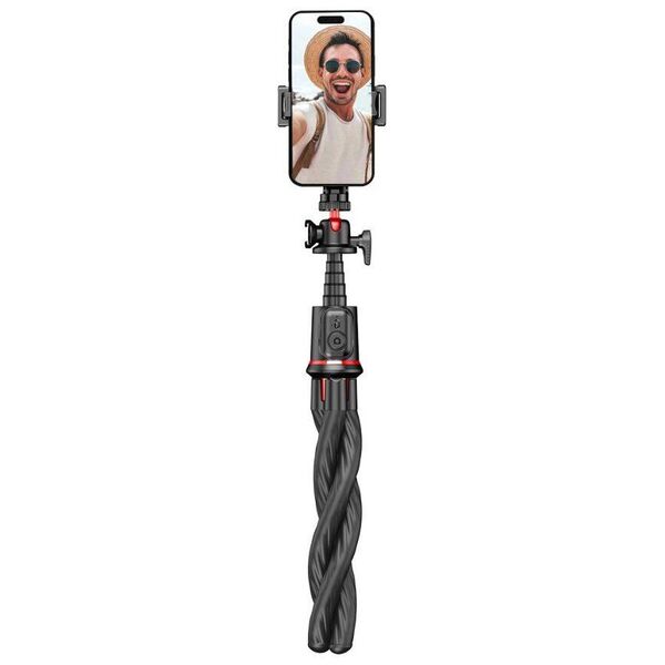 Selfie Stick Tripod Flexible Bluetooth Tech-Protect L07S black 5906203691258