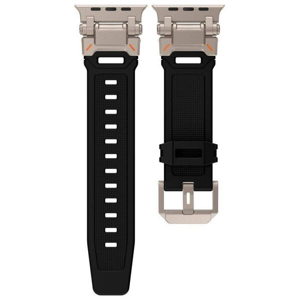 Strap for APPLE WATCH 4 / 5 / 6 / 7 / 8 / 9 / SE / ULTRA 1/2 (44 / 45 / 49 MM) Tech-Protect Delta Pro black-titanium 5906302307821