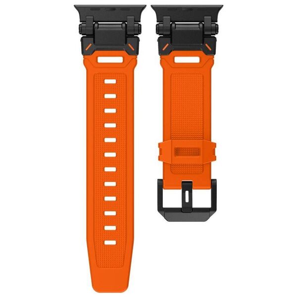 Strap for APPLE WATCH 4 / 5 / 6 / 7 / 8 / 9 / SE / ULTRA 1/2 (44 / 45 / 49 MM) Tech-Protect Delta Pro orange-black 5906302307838