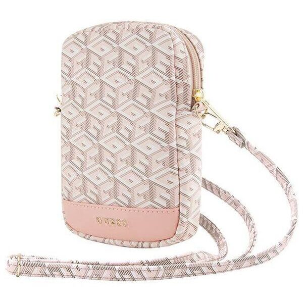 Bag Guess Zip GCube Bottom Stripe (GUWBZPGCSPGP) pink 3666339210670