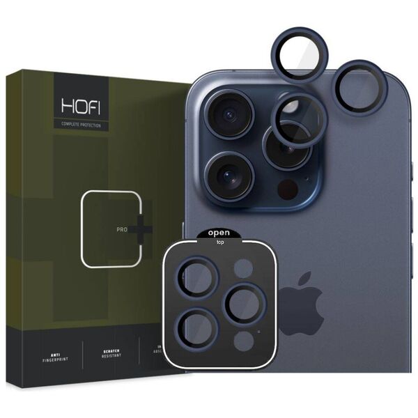Camera Cover APPLE IPHONE 15 PRO / 15 PRO MAX HOFI CamRing Pro+ Clear navy blue 5906302308200
