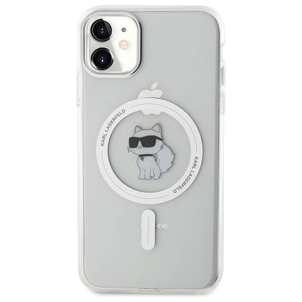 Original Case IPHONE 11 Karl Lagerfeld Hardcase IML Choupette MagSafe (KLHMN61HFCCNOT) transparent 3666339162313