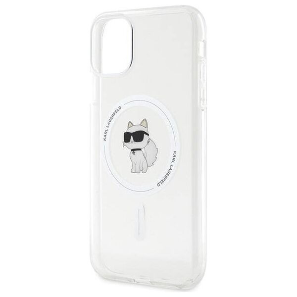 Original Case IPHONE 11 Karl Lagerfeld Hardcase IML Choupette MagSafe (KLHMN61HFCCNOT) transparent 3666339162313