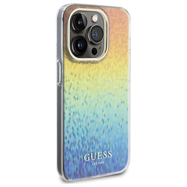 Guess case for  iPhone 14 Pro 6,1&quot; GUHCP14LHDECMI HC IML FACETED MIRROR DISCO IRIDESCENT 3666339172299