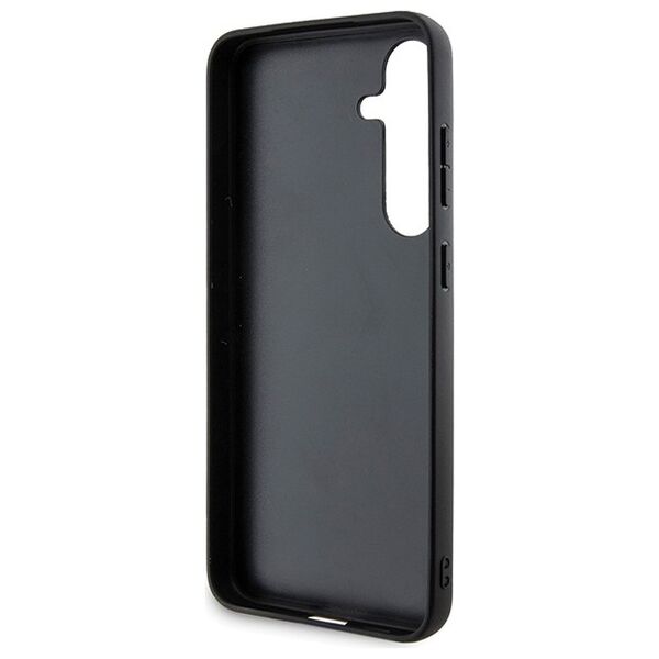 BMW case for Samsung Galaxy S24+ black Signature Leather Half Textured & Circle MagSafe 3666339242602