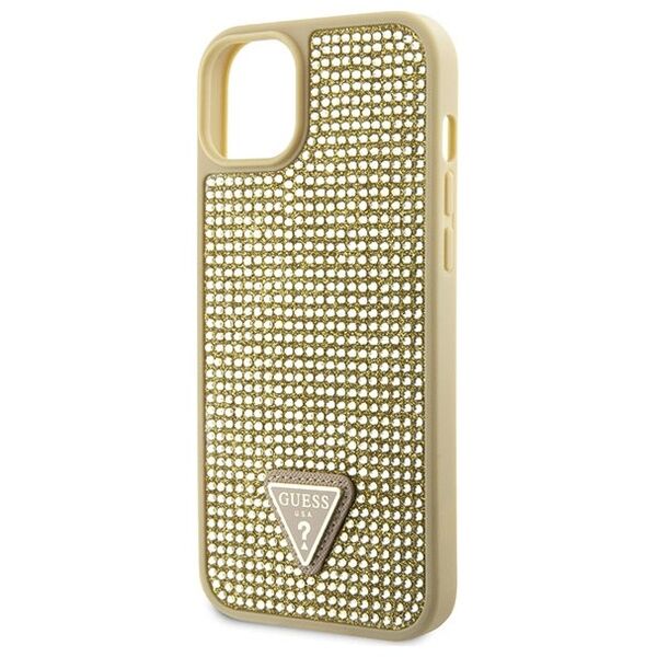 Guess case for iPhone 14 Plus 6,7&quot; GUHCP14MHDGTPD gold hardcase Rhinestone Triangle 3666339120061