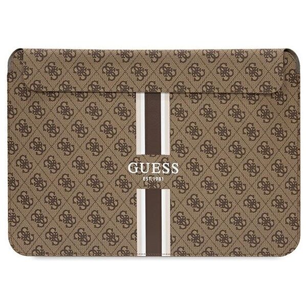 Guess sleeve GUCS14P4RPSW 14” brown Sleeve 4G Stripes 3666339120535