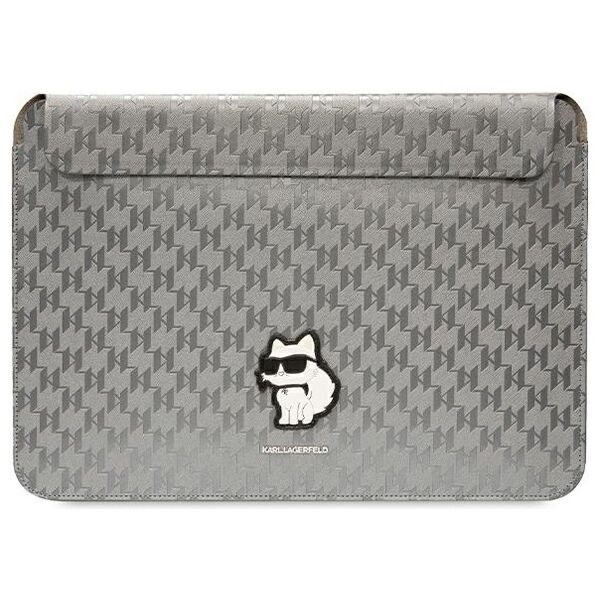 Karl Lagerfeld sleeve KLCS16SAKHPCK 14” silver Sleeve Mono Saffiano Choupette 3666339170585
