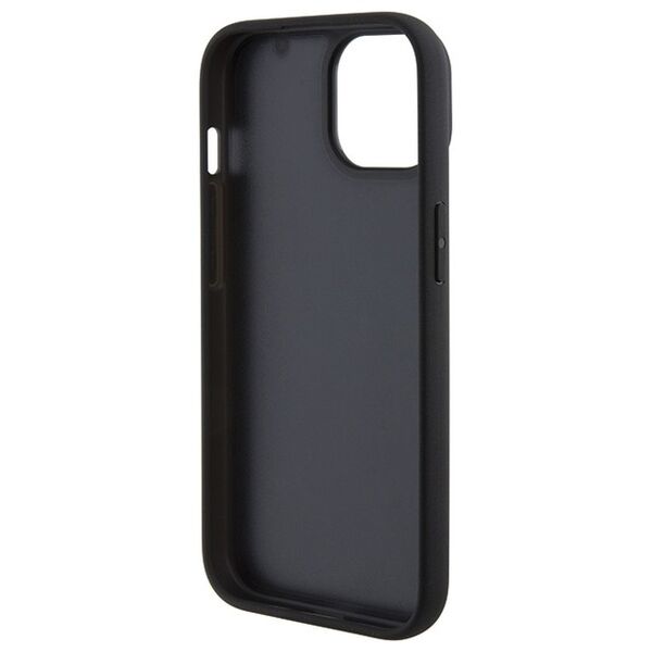 BMW case for iPhone 15 6,1&quot; BMHCP15SSLLBK black HC Leather Hot Stamp 3666339170813