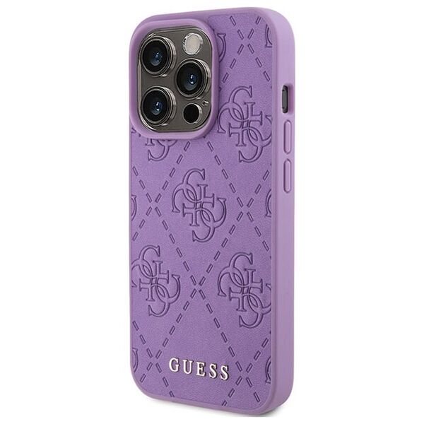 Guess case for iPhone 15 Pro 6,1&quot; GUHCP15LP4EPMU light purple HC PU Quilted 4G Classic 3666339150464