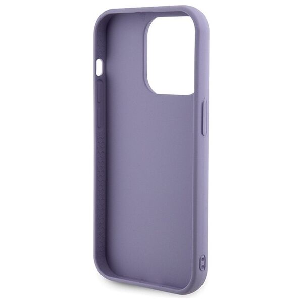 Guess case for iPhone 15 Pro 6,1&quot; GUHCP15LPSFDGSU purple HC Sequin Script Metal 3666339176242