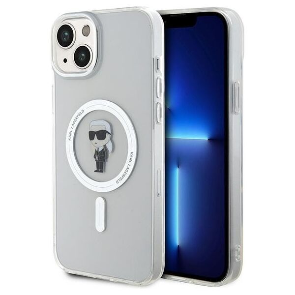 Karl Lagerfeld case for iPhone 15 Plus 6,7&quot; KLHMP15MHFCKNOT transparent HC Magsafe IML Ikonik 3666339162283