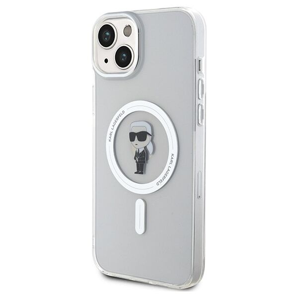 Karl Lagerfeld case for iPhone 15 Plus 6,7&quot; KLHMP15MHFCKNOT transparent HC Magsafe IML Ikonik 3666339162283