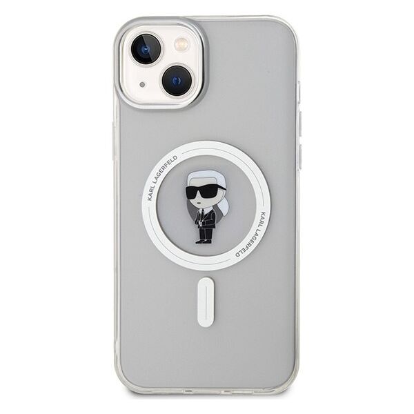 Karl Lagerfeld case for iPhone 15 Plus 6,7&quot; KLHMP15MHFCKNOT transparent HC Magsafe IML Ikonik 3666339162283
