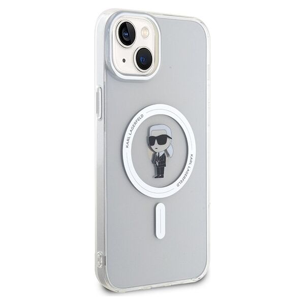 Karl Lagerfeld case for iPhone 15 Plus 6,7&quot; KLHMP15MHFCKNOT transparent HC Magsafe IML Ikonik 3666339162283