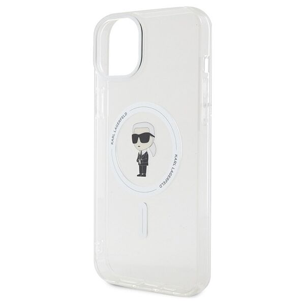 Karl Lagerfeld case for iPhone 15 Plus 6,7&quot; KLHMP15MHFCKNOT transparent HC Magsafe IML Ikonik 3666339162283