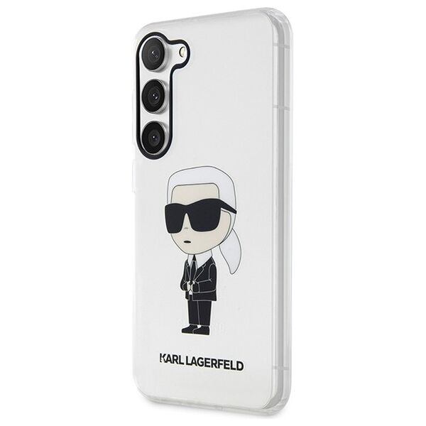 Karl Lagerfeld case for Samsung Galaxy S23 KLHCS23SHNIKTCT transparent HC IML NFT Ikonik 3666339117795
