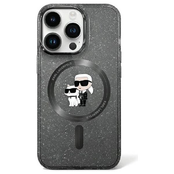 Karl Lagerfeld case for iPhone 11 6,1&quot; KLHMN61HGKCNOK black HC Magsafe IML KC Glitter 3666339162559