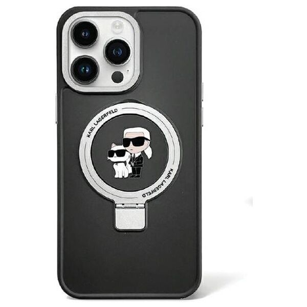 Karl Lagerfeld case for iPhone 13 Pro 6,1&quot; KKLHMP13LHMRSKCK black HC Magsafe Ringstand KC 3666339169053