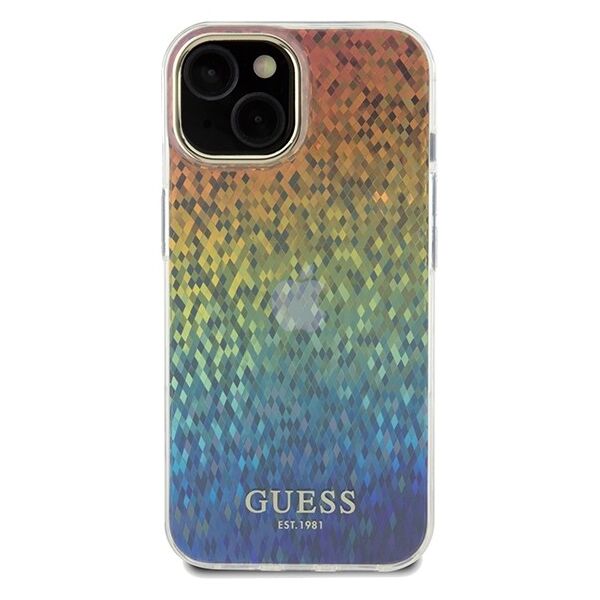 Guess case for  iPhone 14 6,1&quot; GUHCP14SHDECMI HC IML FACETED MIRROR DISCO IRIDESCENT 3666339172275